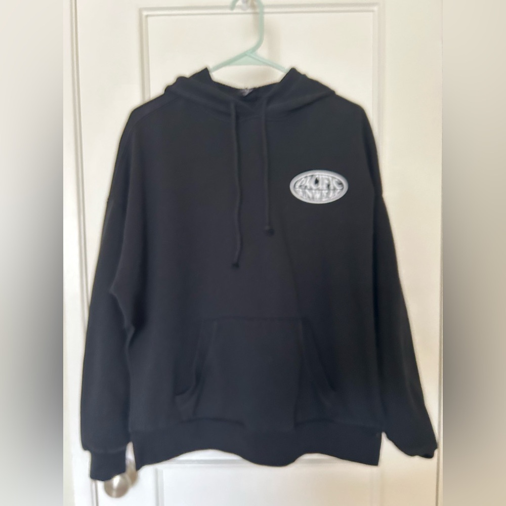 Pacific  Sunwear Black Hoodie Sweater. Cool side slits for easy wear. Unisex